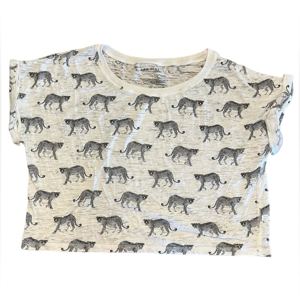 Aeropostale Women’s Animal Print Cropped Top